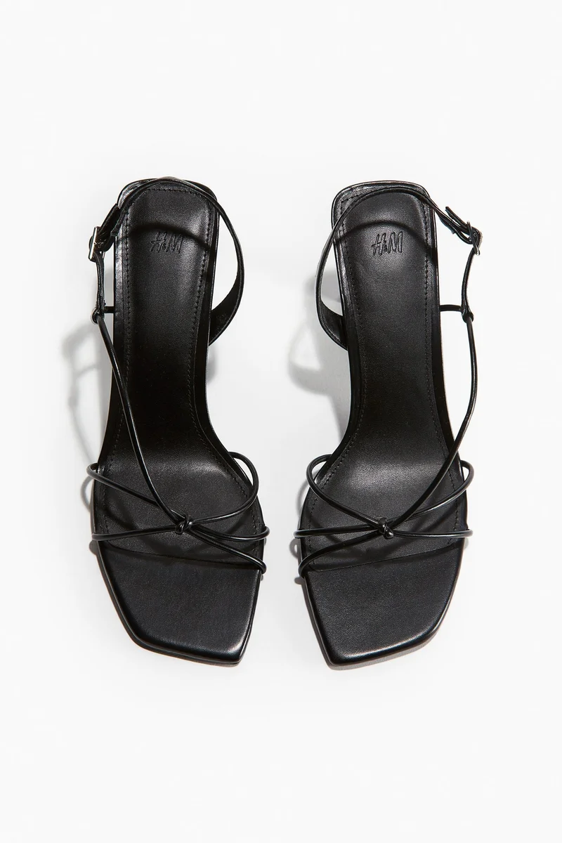 اتش اند ام صندل بكعب وأشرطة